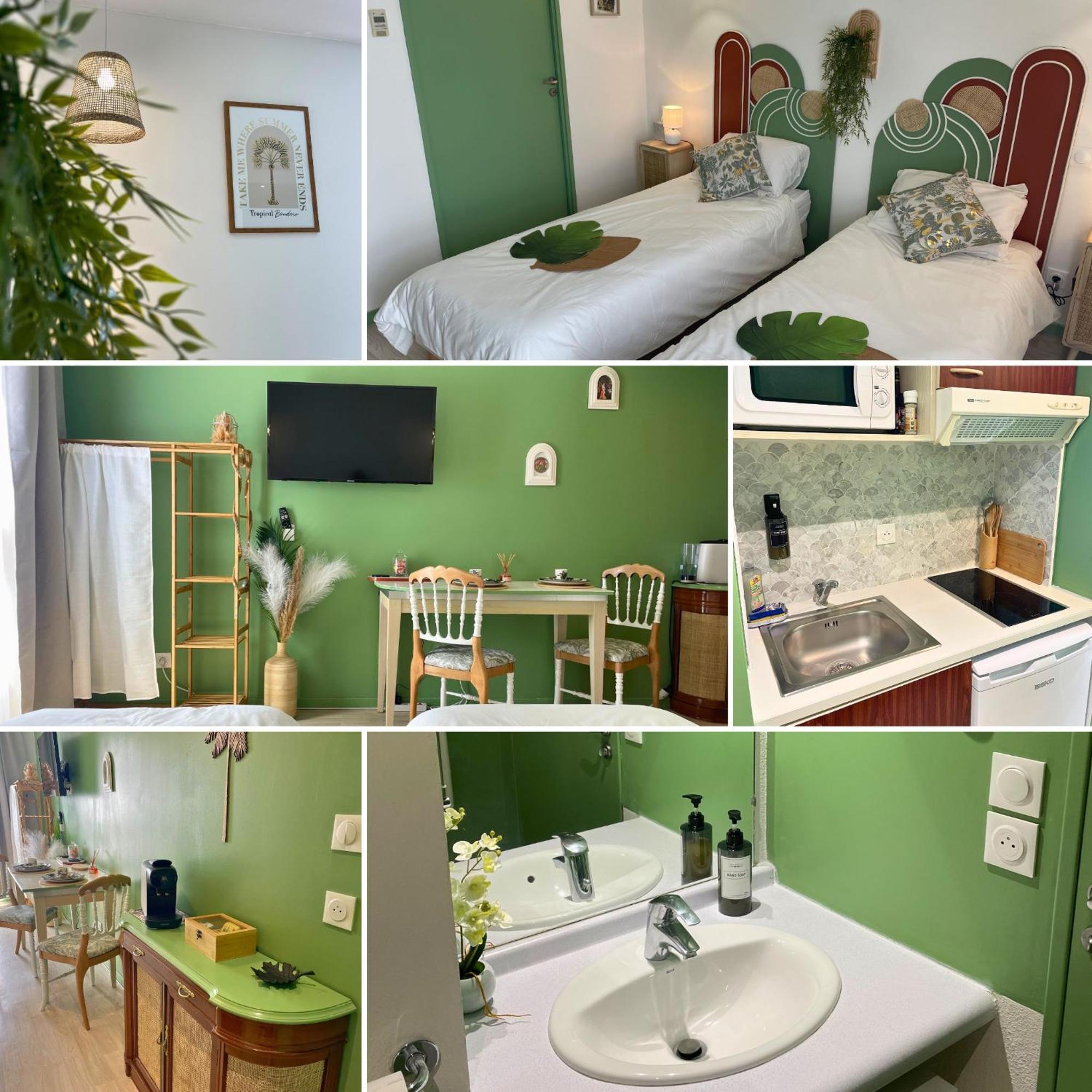 Boudoir - Clim-Wifi-Twin-Gare Lägenhet Lourdes Exteriör bild