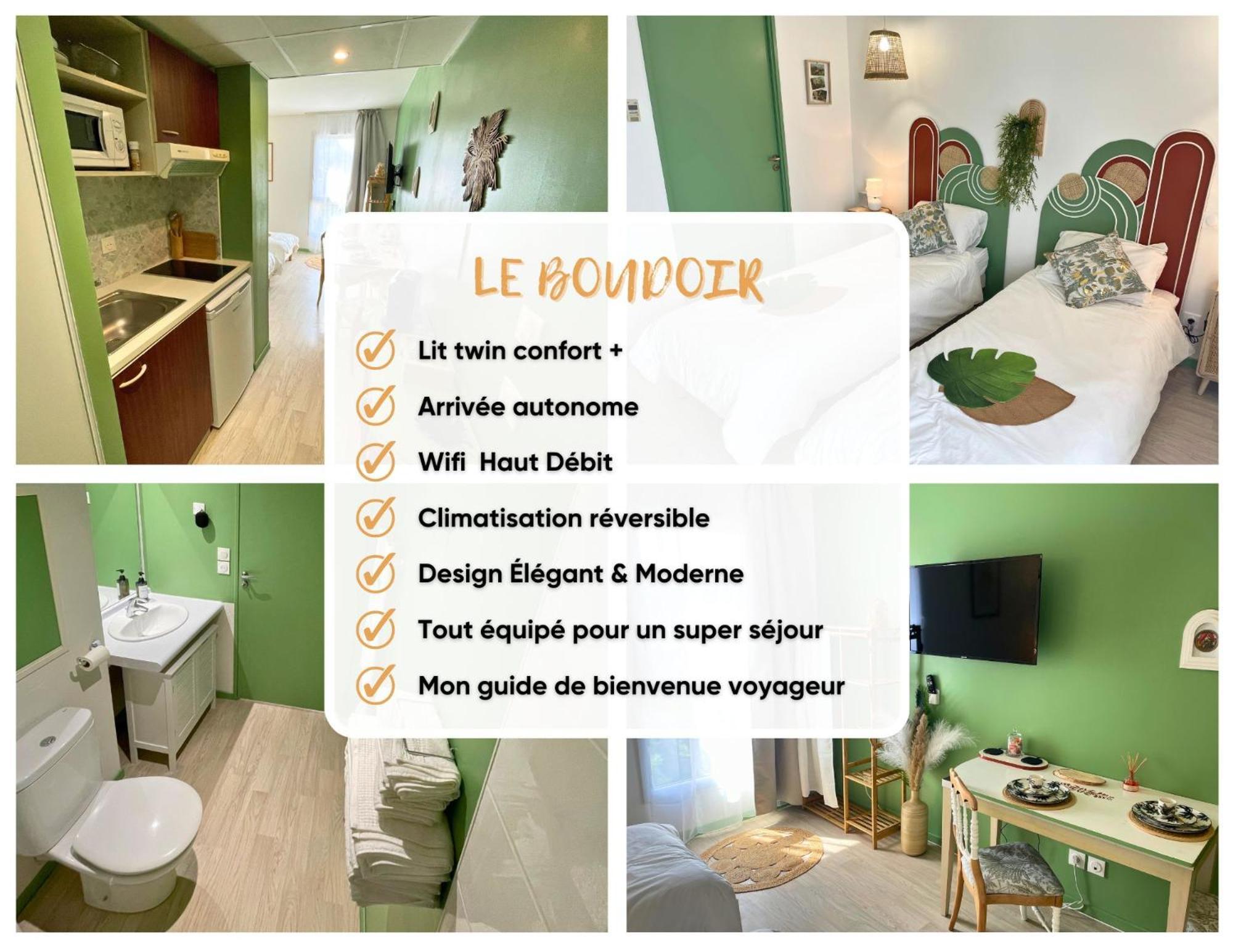 Boudoir - Clim-Wifi-Twin-Gare Lägenhet Lourdes Exteriör bild